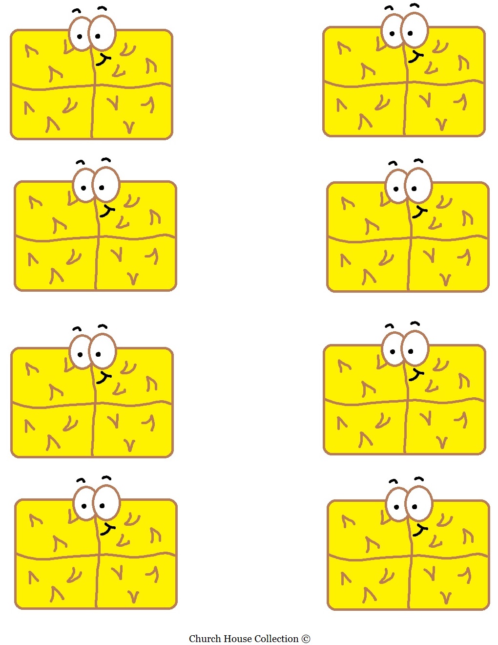Hay Bale Printable Template For Cupcake Toppers